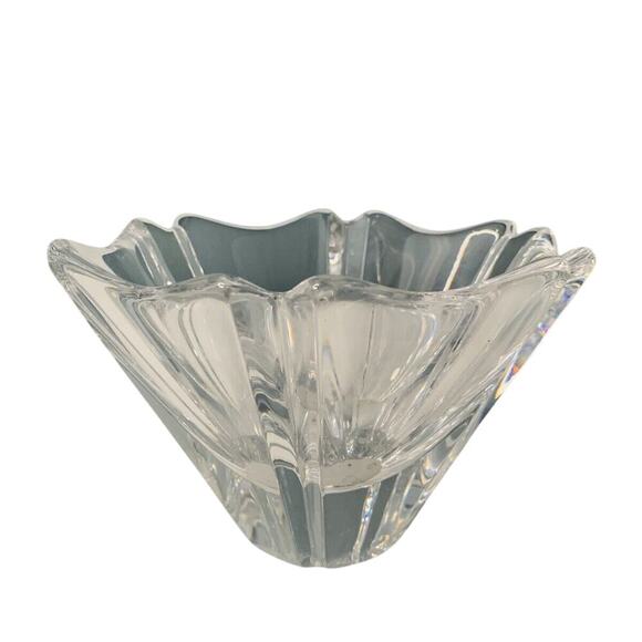 Orrefors Orion Crystal Bowl 7” Wide Signed Lars Hellsten LH 464213 Sweden - Picture 5 of 16